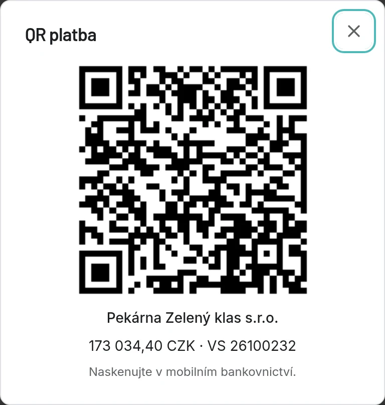 3. Zaplatíte jedním kliknutím nebo QR kódem
